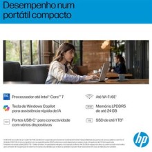 Portátil HP OmniBook 5 Flip 14-fp0014np | 14" | Intel® Core™ 7 150U | 16GB | 1TB SSD