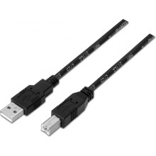 Cabo Impressora USB AISENS 1,8m USB 2.0 USB A USB B Preto