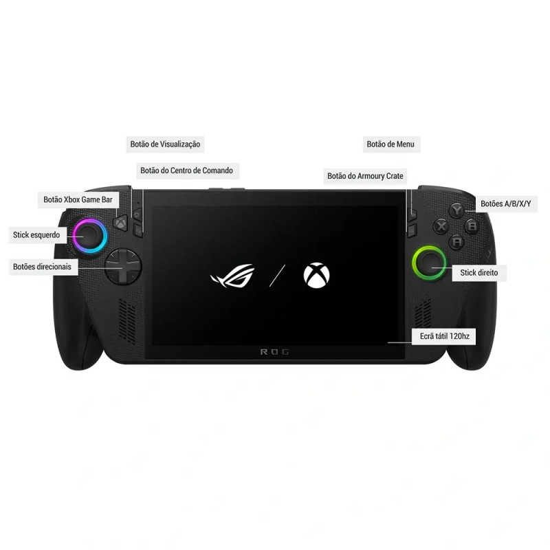 Consola Portátil Asus ROG Xbox Ally X (2025) RC73XA-NH011W 7" Ryzen Z2 Extreme 24GB/1TB