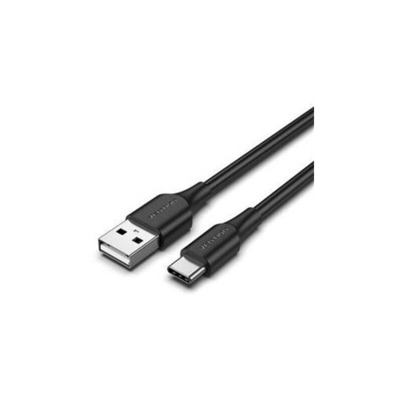 Cabo USB 2.0 Tipo-C Vention CTHBH, USB Tipo-C Macho - USB Macho, Até 60W, 480Mbps, 2m, Preto