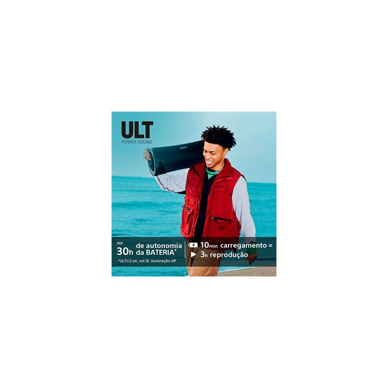 Coluna Bluetooth SONY ULT Field 7 SRS-ULT70B (Autonomia: Até 30 h - Preto) Coluna Bluetooth SONY ULT Field 7 SRS-ULT70B (Autonomia: Até 30 h - Preto)