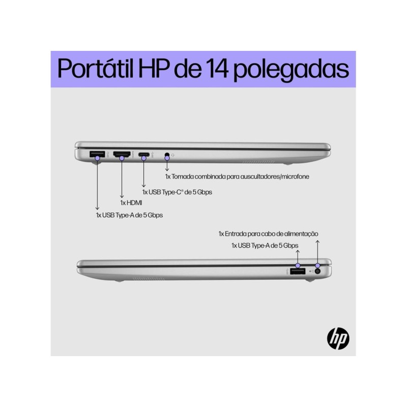 *CAIXA DANIFICADA *Portátil HP 14-ep0003np (14' - Intel N200 - RAM: 4 GB - 128 GB SSD- Intel UHD) *CAIXA DANIFICADA *Portátil HP 14-ep0003np (14' - Intel N200 - RAM: 4 GB - 128 GB SSD- Intel UHD)