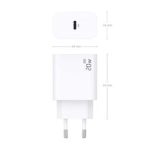 Carregador AISENS A110-0938 (20W - USB-C - Branco)