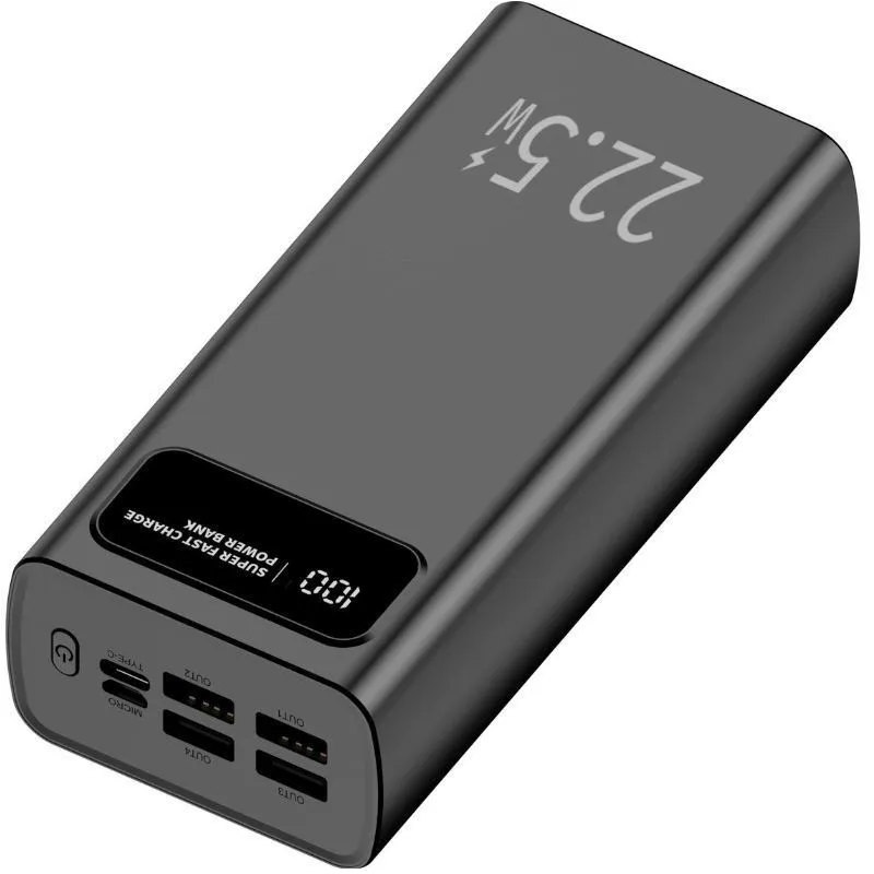 Powerbank 30000mAh Leotec LEPOW30W22K Preto