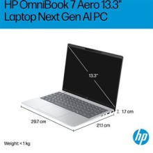 Portátil HP OmniBook 7 AeroNGAI 13-bg1003np | 13.3" | AMD Ryzen™ AI 7 350 | 32GB | 1TB SSD