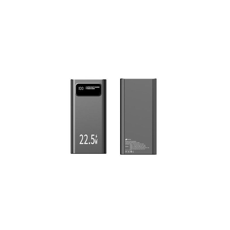Powerbank 30000mAh Leotec LEPOW30W22K Preto