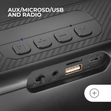 Coluna Portátil Mars Gaming MXB-XT RGB 20W Bluetooth Preta