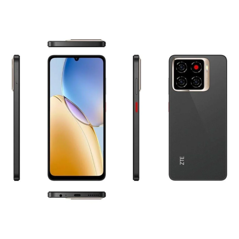 Smartphone ZTE Blade A56 - 4GB | 64GB | 6,75" | Preto