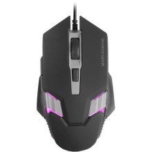 Rato Óptico Mars Gaming MM024 RGB Flow 4000DPI Preto
