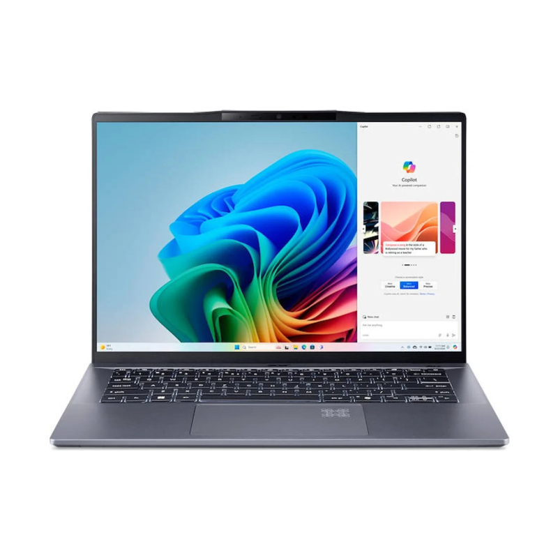 Portátil ACER Swift Go 14 AI SFG14-01-X9W3 (14.5" - Qualcomm Snapdragon X Plus X1P-42100 - RAM: 16GB - 1 TB SSD)