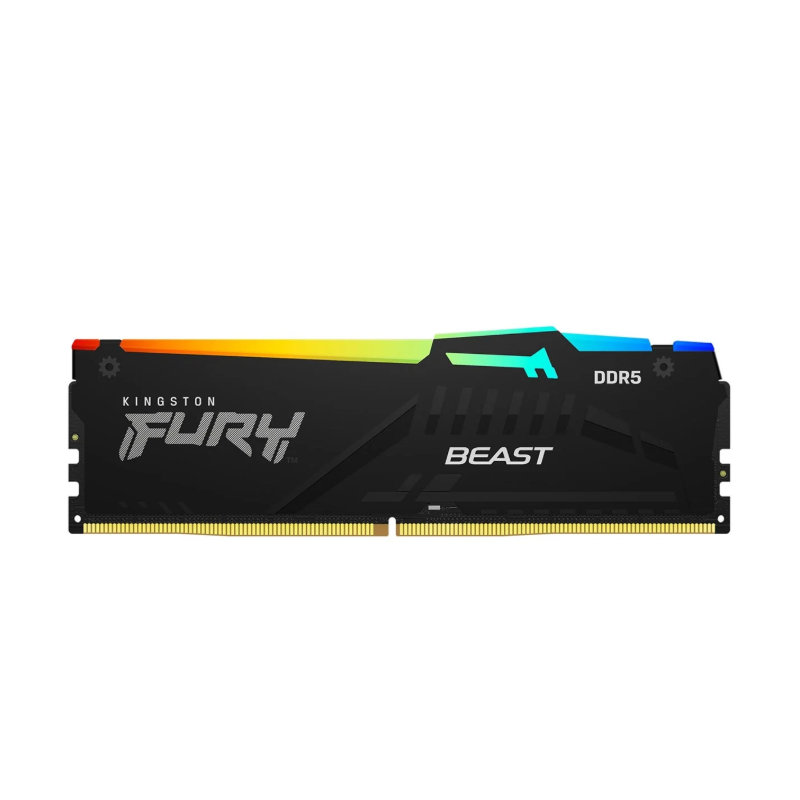 Memória RAM Kingston Fury Beast RGB 32GB (1x32GB) DDR5-5600MHz 2R CL36 Preta