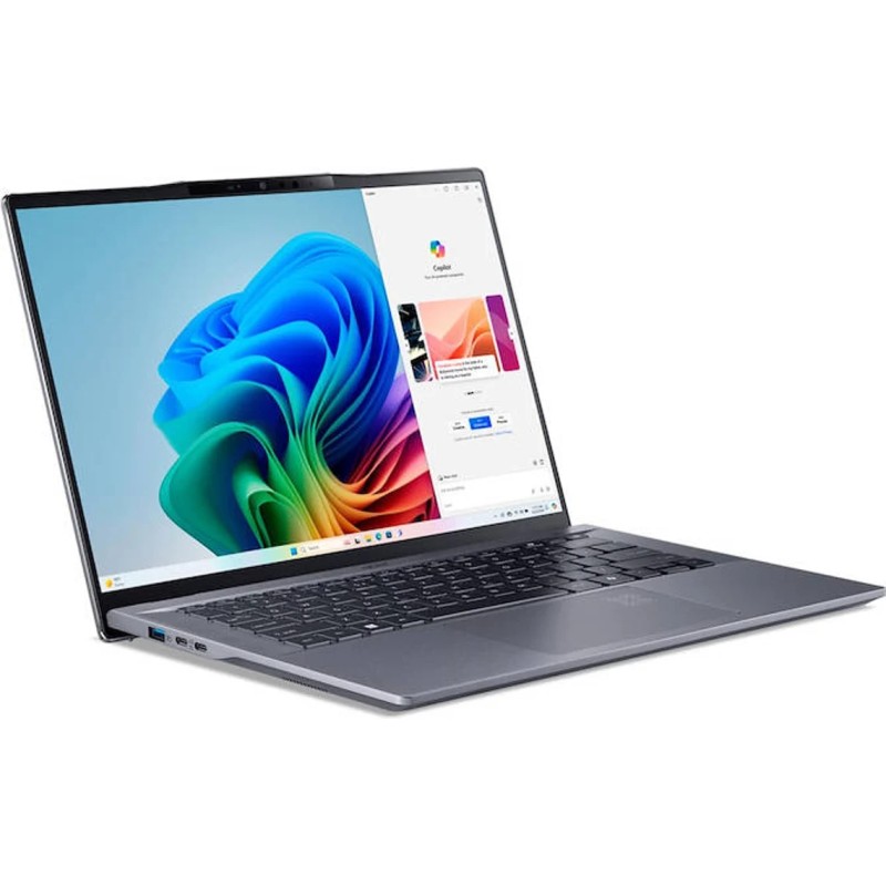 Portátil ACER Swift Go 14 AI SFG14-01-X9W3 (14.5" - Qualcomm Snapdragon X Plus X1P-42100 - RAM: 16GB - 1 TB SSD)