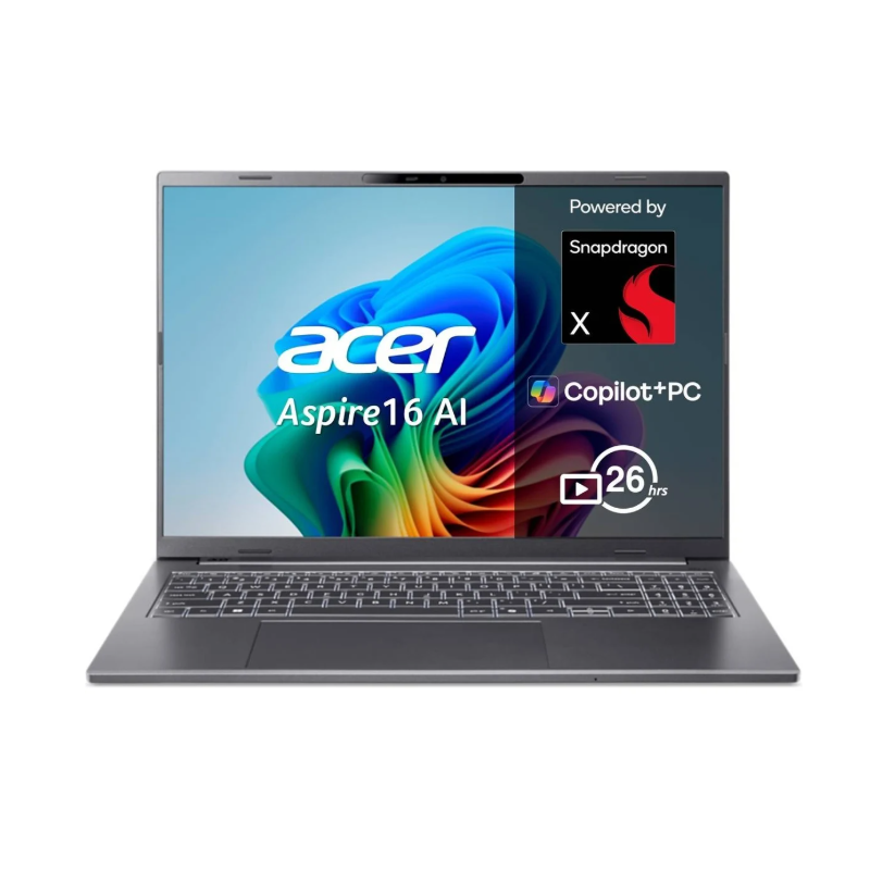 ACER Aspire 16 AI A16-11M (16'' - Copilot+ PC - Snapdragon X1 - RAM: 16 GB - 512 GB SSD - Qualcomm Adreno)