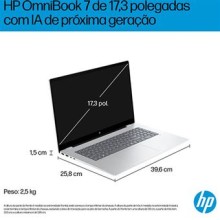 HP OmniBook 7 NGAI 17-dc0001np (17.3'' - Intel Core Ultra 7 258V - RAM: 32 GB - 1 TB SSD - Intel Arc Graphics)