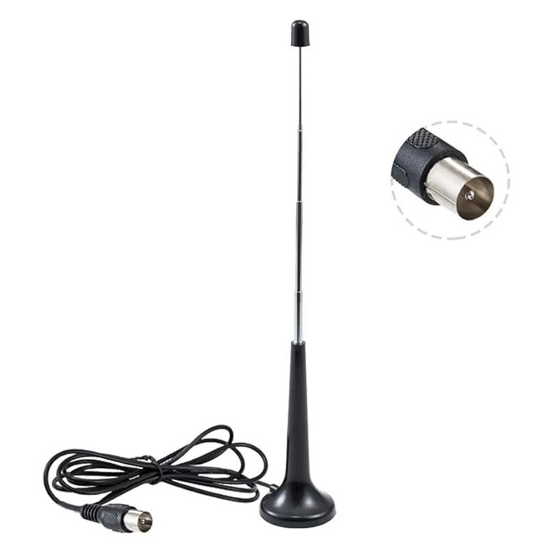 Antena digital HDTV Vecys DVB-T TV  com base magnética