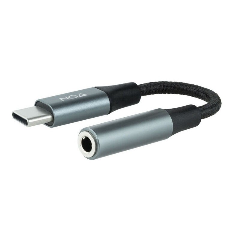 Adaptador Audio USB-C para Jack 3.5mm Cinza - NANOCABLE ADAPTNAN10.24.1204