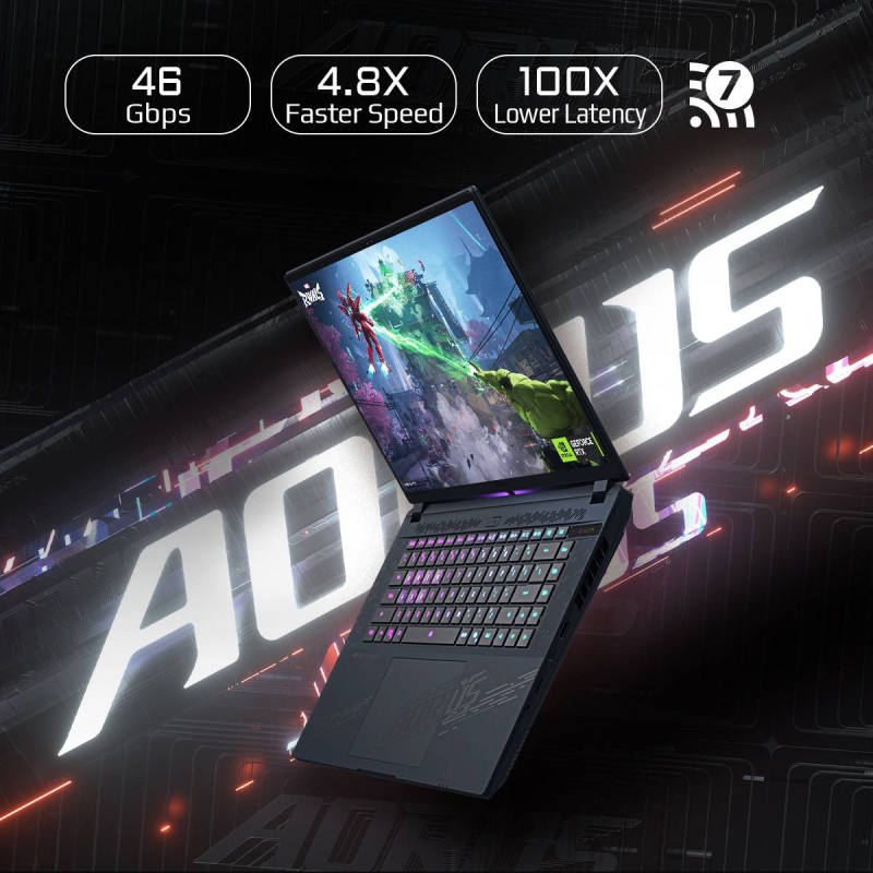Portátil GIGABYTE Aorus Master 16 BYHC5PTE64SP (Intel Core Ultra 9 275HX - RTX 5080 - RAM: 32 GB - 1 TB SSD - 16'')