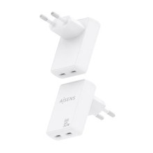 Carregador de Dispositivos Móveis 2x USB-C 30W - Aisens ASCH-30W2P075-W