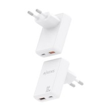 Carregador de Dispositivos Móveis USB-C e USB-A 30W - Aisens ASCH-30W2P074-W