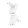 Carregador de Dispositivos Móveis USB-C e USB-A 30W - Aisens ASCH-30W2P074-W