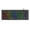 Teclado Mars Gaming MK023 TKL FRGB Rainbow H-Mech Red Switch PT Preto