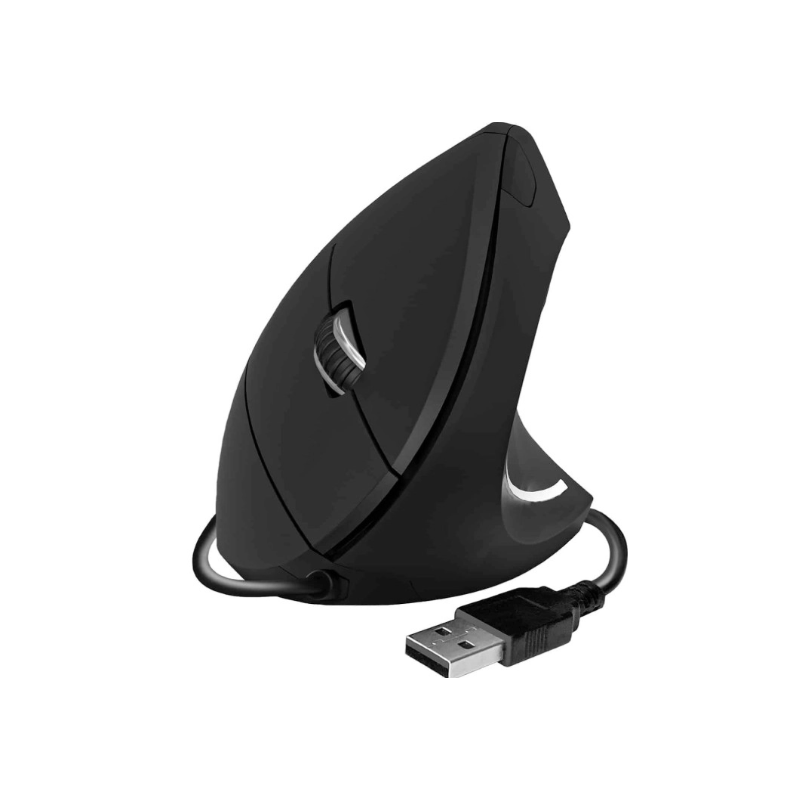 Rato Ergonómico Subblim Glide Vertical Ergo USB Preto