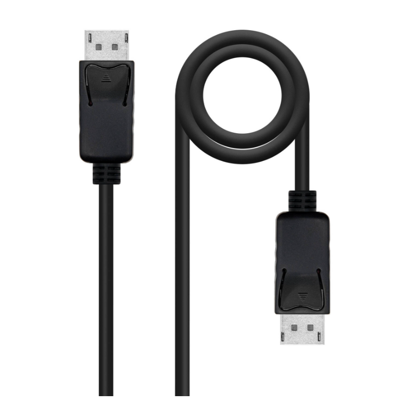 Cabo DisplayPort 1.4 Nanocable CCS, DP/M-DP/M, Preto, 1.5 M