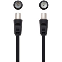 Cabo de Antena Coaxial Analógico 1.8m Black NanoCable
