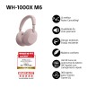 Auscultadores Bluetooth SONY WH 1000XM6 (Over Ear - Noise Cancelling - Microfone - Rosa)