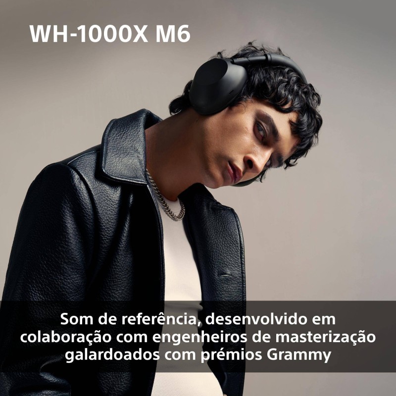 Auscultadores Bluetooth SONY WH 1000XM6 (Over Ear - Noise Cancelling - Microfone - Rosa)
