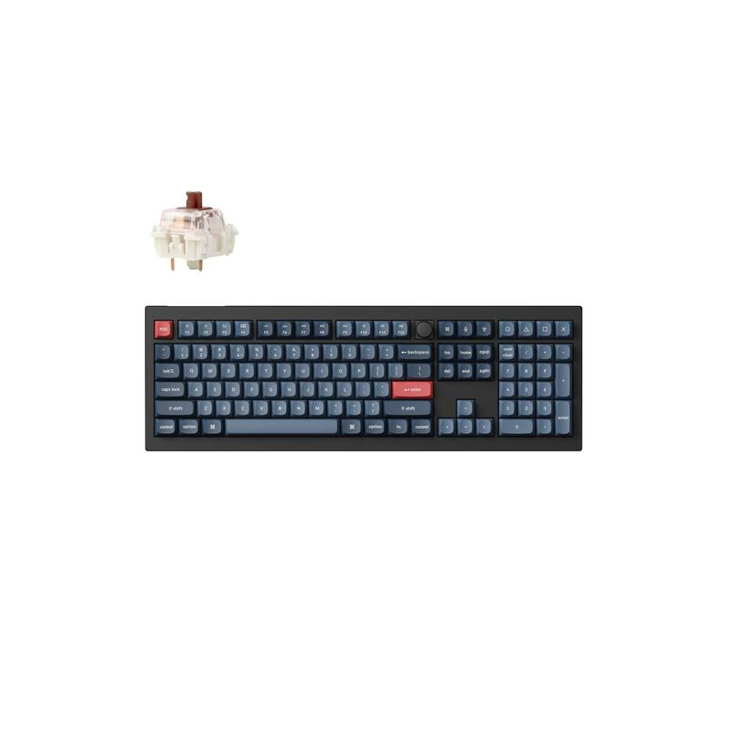 Teclado Mecânico Keychron V6 Max 100% Wireless Gateron Jupiter Switch Brown
