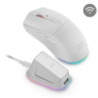 Rato Óptico Mars Gaming MM-T3 RGB Wireless/Bluetooth 14400DPI Branco + Mouse Dock