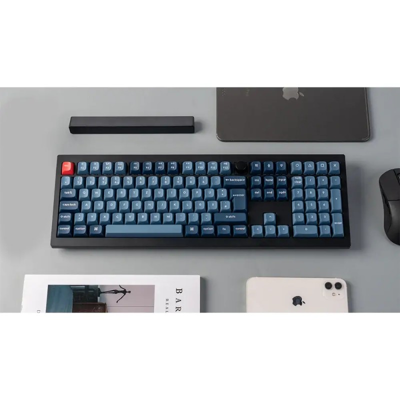 Teclado Mecânico Keychron V6 Max 100% Wireless Gateron Jupiter Switch Brown