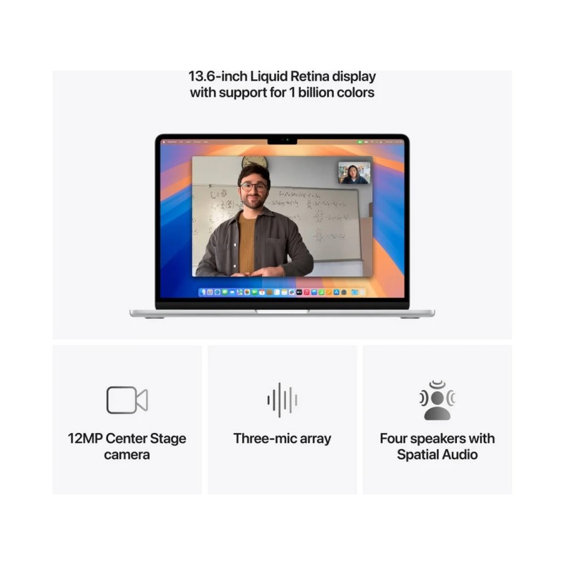 *ReUse Grade A+* MacBook Air APPLE Prateado (13.6'' - Apple M4 10-Core - RAM: 16 GB - 256 GB SSD - 8-Core)