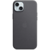 Capa Apple em tecido FineWoven com MagSafe para iPhone 15 Plus - Preto