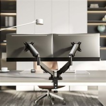 Suporte de Mesa com Contrapeso para 2 Monitores/TV de 17" até 32" Aisens DT32TSR-357