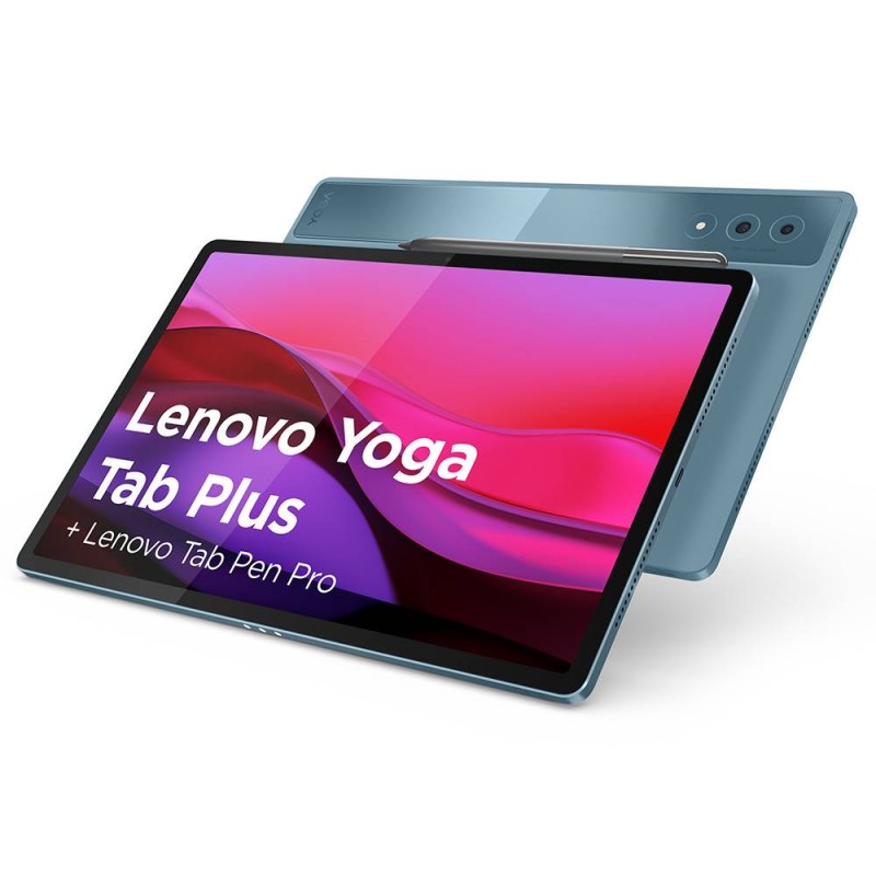 Tablet Lenovo Yoga Tab Plus TB520FU 12.7" 16GB/256GB Wi-Fi Tidal Teal + Teclado Lenovo 2-in-1 Keyboard Pack + Pen Stylus