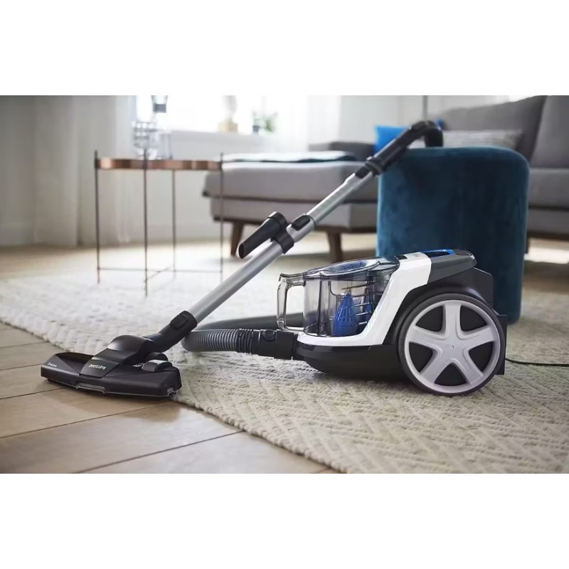 Aspirador Philips PowerPro Compact | FC9332/09 | 650 W | Preto / Branco