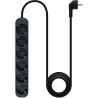 Extensão com 6 Tomadas Tipo F 1.4m Nanocable Preto