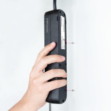 Extensão com 6 Tomadas Tipo F 1.4m Nanocable Preto