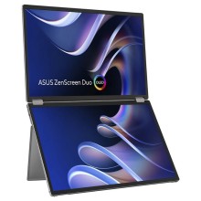 Monitor Asus 14" ZenScreen Duo OLED MQ149CD FHD WUXGA 60Hz 1ms Dobrável Duplo Ecrã HDMI USB-C Prateado