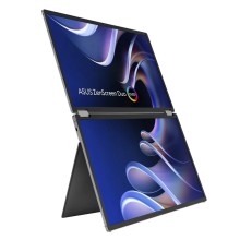 Monitor Asus 14" ZenScreen Duo OLED MQ149CD FHD WUXGA 60Hz 1ms Dobrável Duplo Ecrã HDMI USB-C Prateado