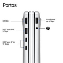 Portátil HP 14-hz0002npx (14'' - Snapdragon X X1-26-100 -RAM: 32 GB - 1 TB SSD - Qualcomm Adreno)