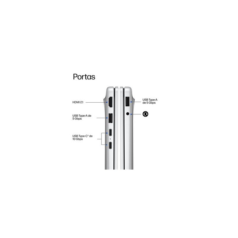 Portátil HP 14-hz0002npx (14'' - Snapdragon X X1-26-100 -RAM: 32 GB - 1 TB SSD - Qualcomm Adreno)