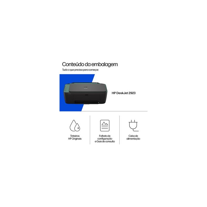 Impressora Multifunções HP DeskJet 2923 - Wi-Fi