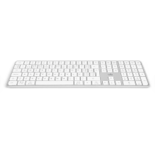 Teclado Offy Pixie Wireless RF 2.4GHz + Bluetooth 5.1 Multi-Device PT Branco