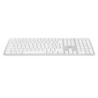 Teclado Offy Pixie Wireless RF 2.4GHz + Bluetooth 5.1 Multi-Device PT Branco