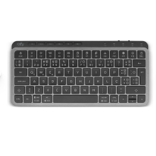 Teclado Offy Flexi Mini Wireless RF 2.4GHz + Bluetooth 5.1 Multi-Device PT Cinzento
