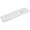 Teclado Offy Pixie Wireless RF 2.4GHz + Bluetooth 5.1 Multi-Device PT Branco