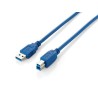 Cabo EQUIP USB 3.0 A-B M/M 1,8m, azul - 128292